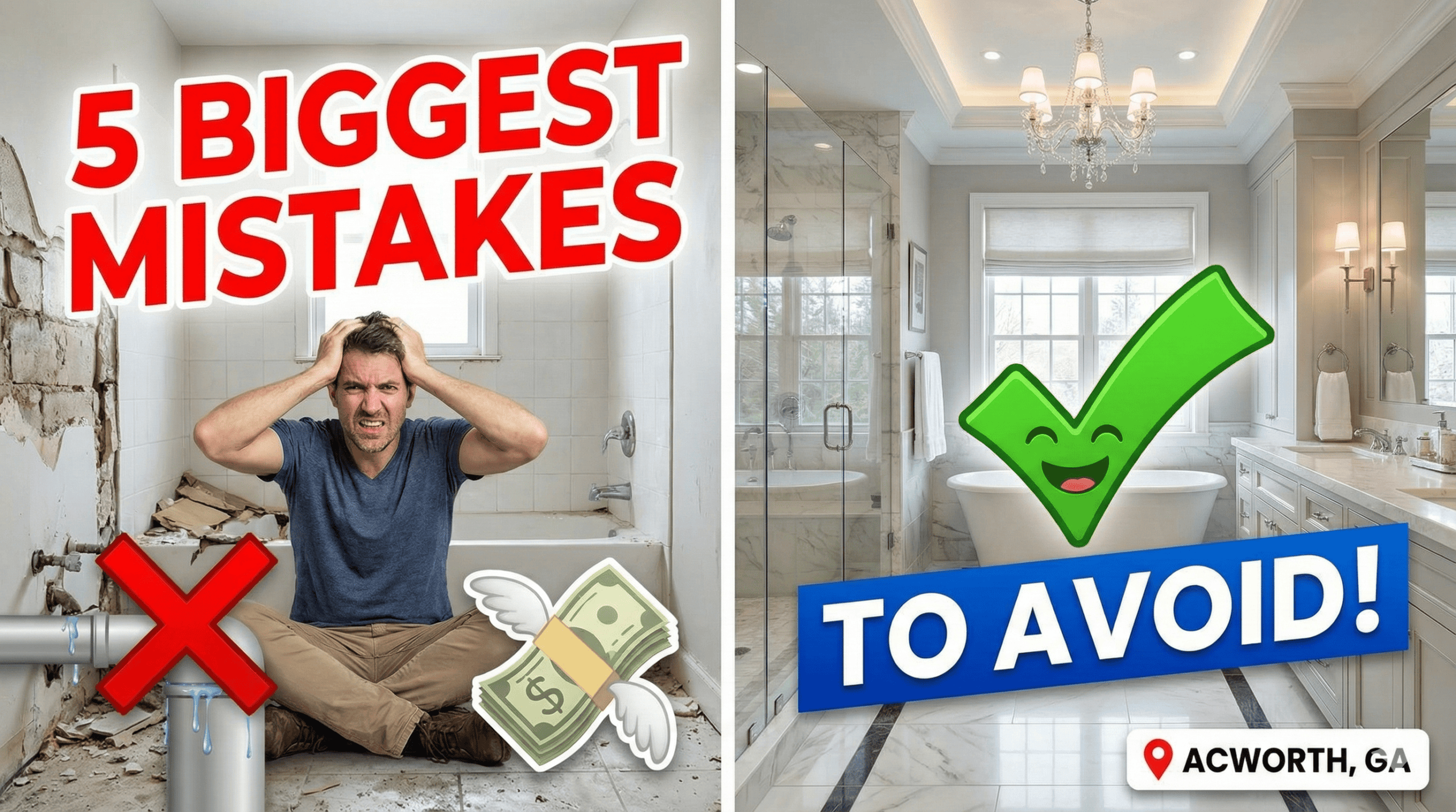 5 Bathroom Remodeling Mistakes