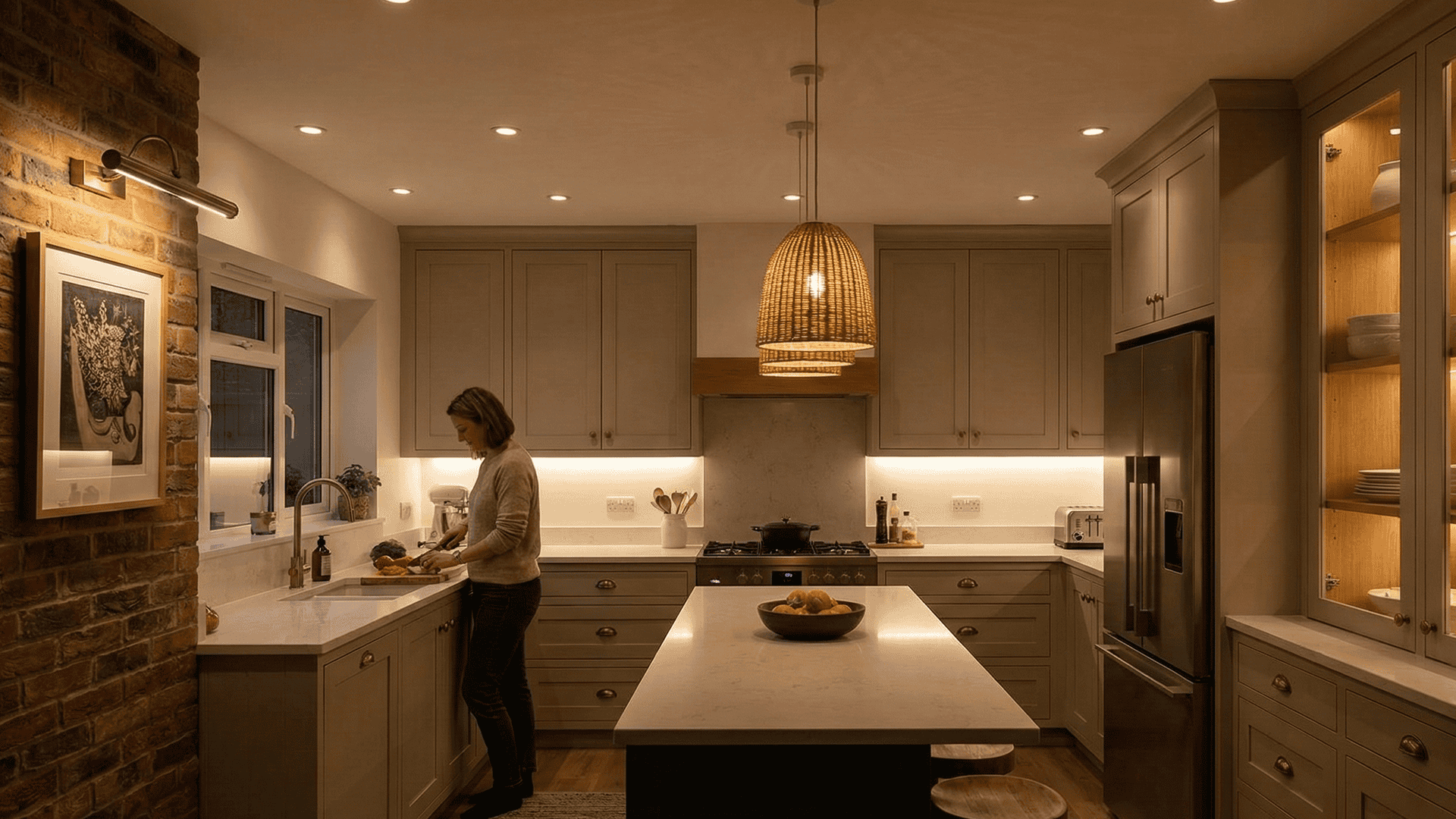 Layered Lighting for Ambiance and Function